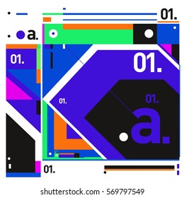 Vector Brochure design with letter A. Annual report vector illustration template. Corporate business catalog and magazine cover. Trendy Business with heads up style presentation graphic elements.