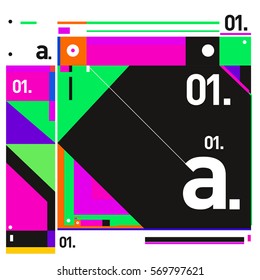 Vector Brochure design with letter A. Annual report vector illustration template. Corporate business catalog and magazine cover. Trendy Business with heads up style presentation graphic elements.
