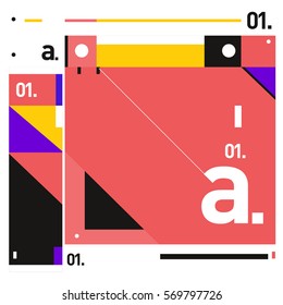 Vector Brochure design with letter A. Annual report vector illustration template. Corporate business catalog and magazine cover. Trendy Business with heads up style presentation graphic elements.
