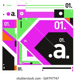 Vector Brochure design with letter A. Annual report vector illustration template. Corporate business catalog and magazine cover. Trendy Business with heads up style presentation graphic elements.