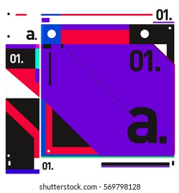 Vector Brochure design with letter A. Annual report vector illustration template. Corporate business catalog and magazine cover. Trendy Business with heads up style presentation graphic elements.