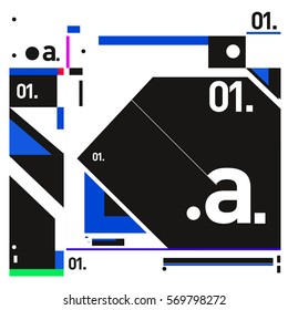 Vector Brochure design with letter A. Annual report vector illustration template. Corporate business catalog and magazine cover. Trendy Business with heads up style presentation graphic elements.