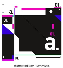 Vector Brochure design with letter A. Annual report vector illustration template. Corporate business catalog and magazine cover. Trendy Business with heads up style presentation graphic elements.