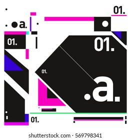 Vector Brochure design with letter A. Annual report vector illustration template. Corporate business catalog and magazine cover. Trendy Business with heads up style presentation graphic elements.