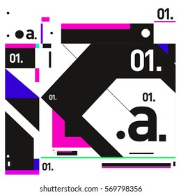 Vector Brochure design with letter A. Annual report vector illustration template. Corporate business catalog and magazine cover. Trendy Business with heads up style presentation graphic elements.