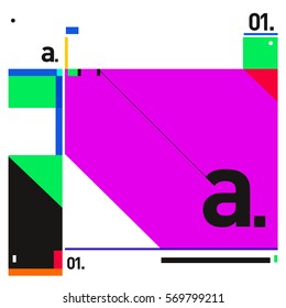 Vector Brochure design with letter A. Annual report vector illustration template. Corporate business catalog and magazine cover. Trendy Business with heads up style presentation graphic elements.