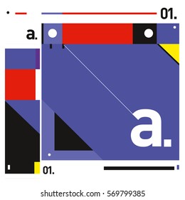 Vector Brochure design with letter A. Annual report vector illustration template. Corporate business catalog and magazine cover. Trendy Business with heads up style presentation graphic elements.