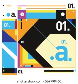 Vector Brochure design with letter A. Annual report vector illustration template. Corporate business catalog and magazine cover. Trendy Business with heads up style presentation graphic elements.
