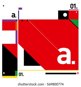 Vector Brochure design with letter A. Annual report vector illustration template. Corporate business catalog and magazine cover. Trendy Business with heads up style presentation graphic elements.