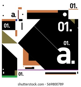 Vector Brochure design with letter A. Annual report vector illustration template. Corporate business catalog and magazine cover. Trendy Business with heads up style presentation graphic elements.
