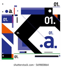 Vector Brochure design with letter A. Annual report vector illustration template. Corporate business catalog and magazine cover. Trendy Business with heads up style presentation graphic elements.