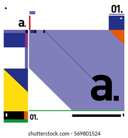 Vector Brochure design with letter A. Annual report vector illustration template. Corporate business catalog and magazine cover. Trendy Business with heads up style presentation graphic elements.