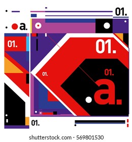 Vector Brochure design with letter A. Annual report vector illustration template. Corporate business catalog and magazine cover. Trendy Business with heads up style presentation graphic elements.