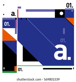 Vector Brochure design with letter A. Annual report vector illustration template. Corporate business catalog and magazine cover. Trendy Business with heads up style presentation graphic elements.