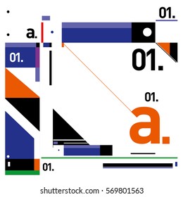 Vector Brochure design with letter A. Annual report vector illustration template. Corporate business catalog and magazine cover. Trendy Business with heads up style presentation graphic elements.