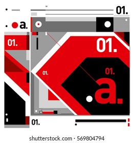 Vector Brochure design with letter A. Annual report vector illustration template. Corporate business catalog and magazine cover. Trendy Business with heads up style presentation graphic elements.