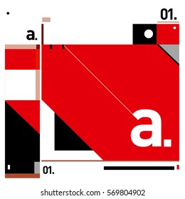 Vector Brochure design with letter A. Annual report vector illustration template. Corporate business catalog and magazine cover. Trendy Business with heads up style presentation graphic elements.