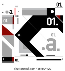 Vector Brochure design with letter A. Annual report vector illustration template. Corporate business catalog and magazine cover. Trendy Business with heads up style presentation graphic elements.