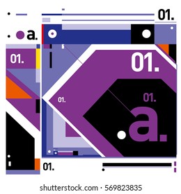 Vector Brochure design with letter A. Annual report vector illustration template. Corporate business catalog and magazine cover. Trendy Business with heads up style presentation graphic elements.
