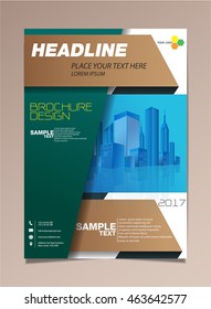 Vector brochure design page template Building Business style.Can use for business data report, presentation, web page, brochure, leaflet, flyer, poster, and advertising.