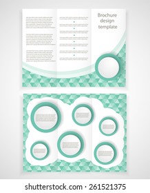 Vector brochure design template.