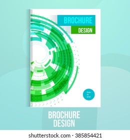 Vector brochure design template with geometric abstract shapes.Business brochure design, flyer brochure design, professional corporate brochure design cover.