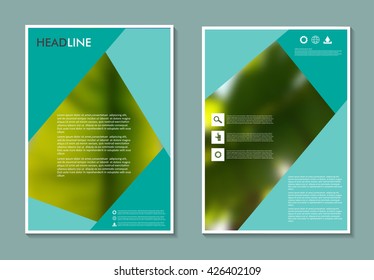 Vector brochure design.Abstract flyer design template.Book cover layout in A4 size.