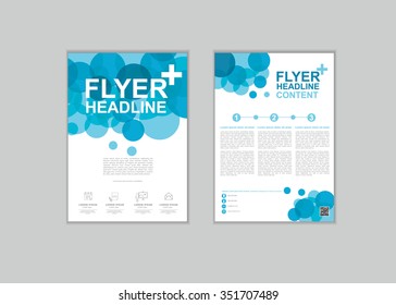 Vector Brochure Fl yer design Layout template in A 4 size set 2