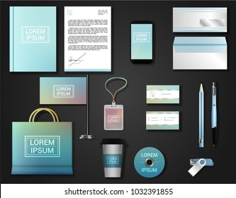 Vector brochure, flyer,  booklet set of corporate identity template.