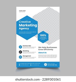 Plantilla de negocio de volante de folletos para portada de vectores para la compañía de informes anuales de portada de diseño