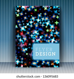 Vector brochure flyer or cover design business. Editable creative illustration.
