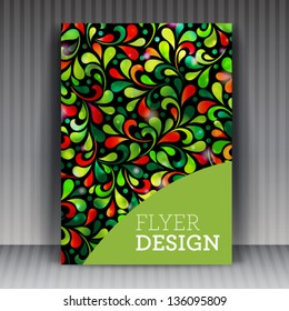Vector brochure flyer or cover design business. Editable creative illustration.