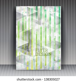 Vector brochure flyer or cover design business. Editable creative illustration.