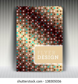 Vector brochure flyer or cover design business. Editable creative illustration.