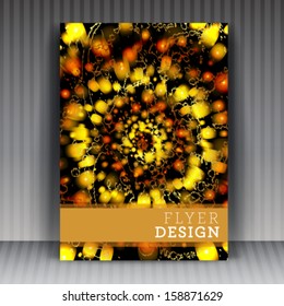 Vector brochure flyer or cover design business. Editable illustration.