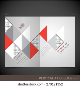 Vector brochure, flyer, cover design template. Can be used as concept for your graphic design. Proportionally for A4 size