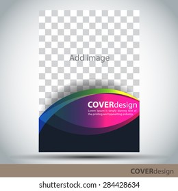 Vector brochure, flyer, cover design template. Can be used as concept for your graphic design. Proportionally for A4 size