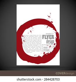 Vector brochure, flyer, cover design template. Can be used as concept for your graphic design. Proportionally for A4 size