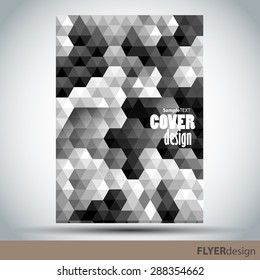 Vector brochure, flyer, cover design template. Can be used as concept for your graphic design. Proportionally for A4 size.