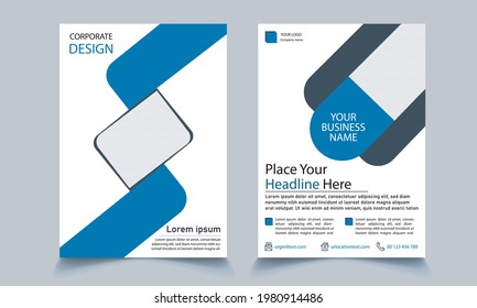 Vector Brochure Flyer design, Annual Report, Magazine, Poster, Corporate Presentation, Portfolio, Flyer, infographic, layout modern and creative design size A4, Front and back, Easy to use and edit.