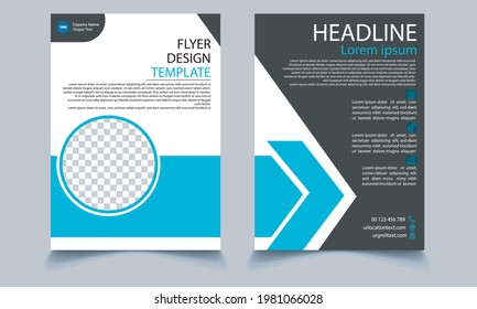 Vector Broschüren Design, Geschäftsbericht, Magazin, Poster, Corporate Präsentation, Portfolio, Flyer, Infografik, Layout moderne und kreative Design-Größe A4, Front und Back, einfach zu bedienen und zu bearbeiten.