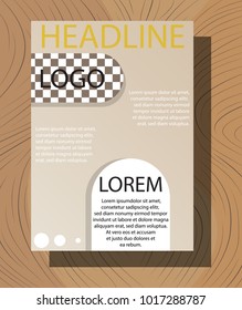 Vector Brochure Flyer design Layout template, size A4, Front page and back page, infographics. Easy to use and edit.