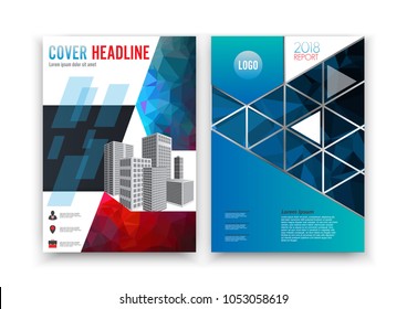 Vector Brochure Flyer design Layout template, size A4, Curve design, Elegant layout with space for text and images.