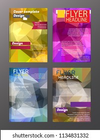 Vector Brochure Flyer Design Layout Templates. Abstract