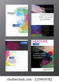 Vector Brochure Flyer Design Layout Templates. Abstract