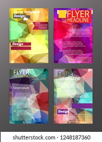 Vector Brochure Flyer Design Layout Templates. Abstract