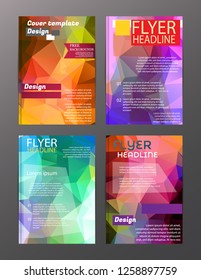 Vector Brochure Flyer Design Layout Templates. Abstract
