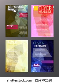 Vector Brochure Flyer Design Layout Templates. Abstract