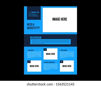 Vector Brochure Flyer Design Layout Template