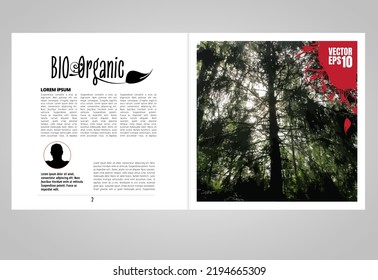 Vector brochure flyer design layout template, use for printing or e-book. Green energy and eco concept.